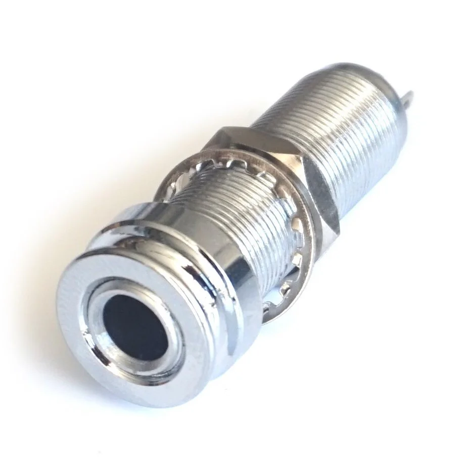 Long Barrel End Pin Strap Guitar Jack Input Socket for Acoustic or Electric Guitar | Guitar Anatomy