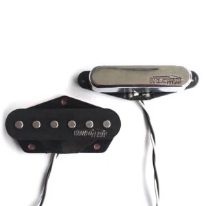 Wilkinson WOV Alnico V Pickup Set Bridge Neck Gold 50s Vintage Single Coil for Telecaster Guitars