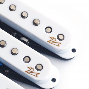 Fuzzy Duck™ Gold Series Single Coil Pickups for Stratocasters (White Full Set)