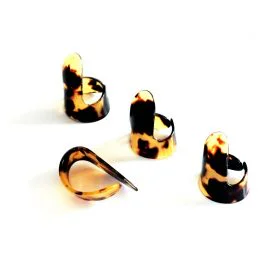 Finger & Thumb Pick Set Tortoise Shell Dr Sherpa for Banjo, Ukulele, Guitar