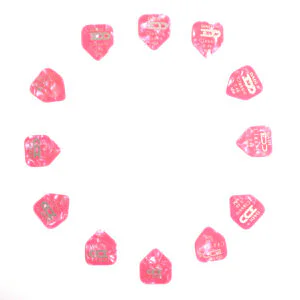 12x Pentagon Guitar Picks Plectrums Dadi Acoustic Electric - Choice of Gauge | Guitar Anatomy