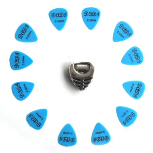 12x Matte Guitar Picks Soft Touch Extra Grip Plectrums Dadi Mixed Set Acoustic Electric with Pick Holder - Choice of Gauge | Guitar Anatomy