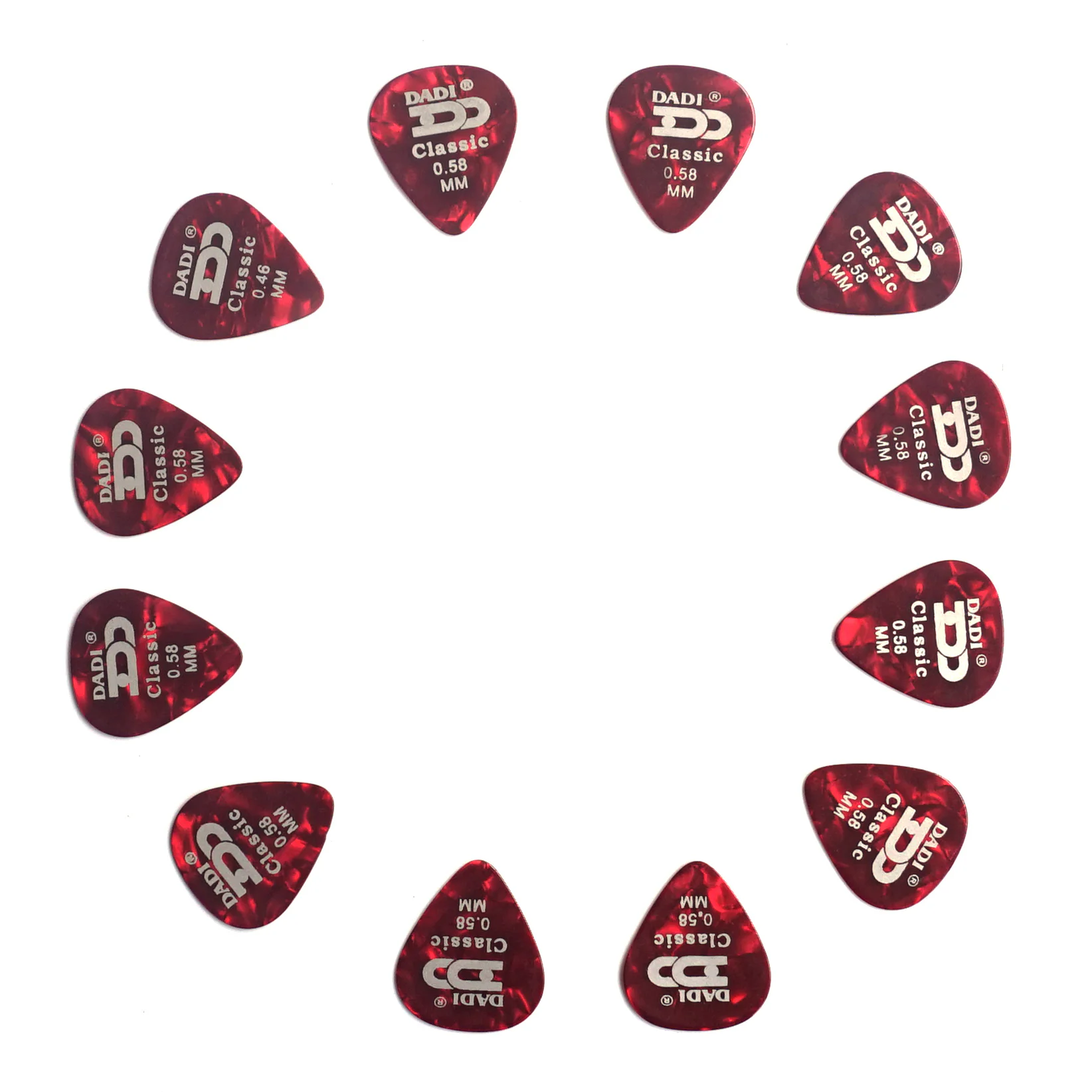 12x Pearloid Guitar Picks Plectrums Dadi Acoustic Electric - Choice of Gauge | Guitar Anatomy
