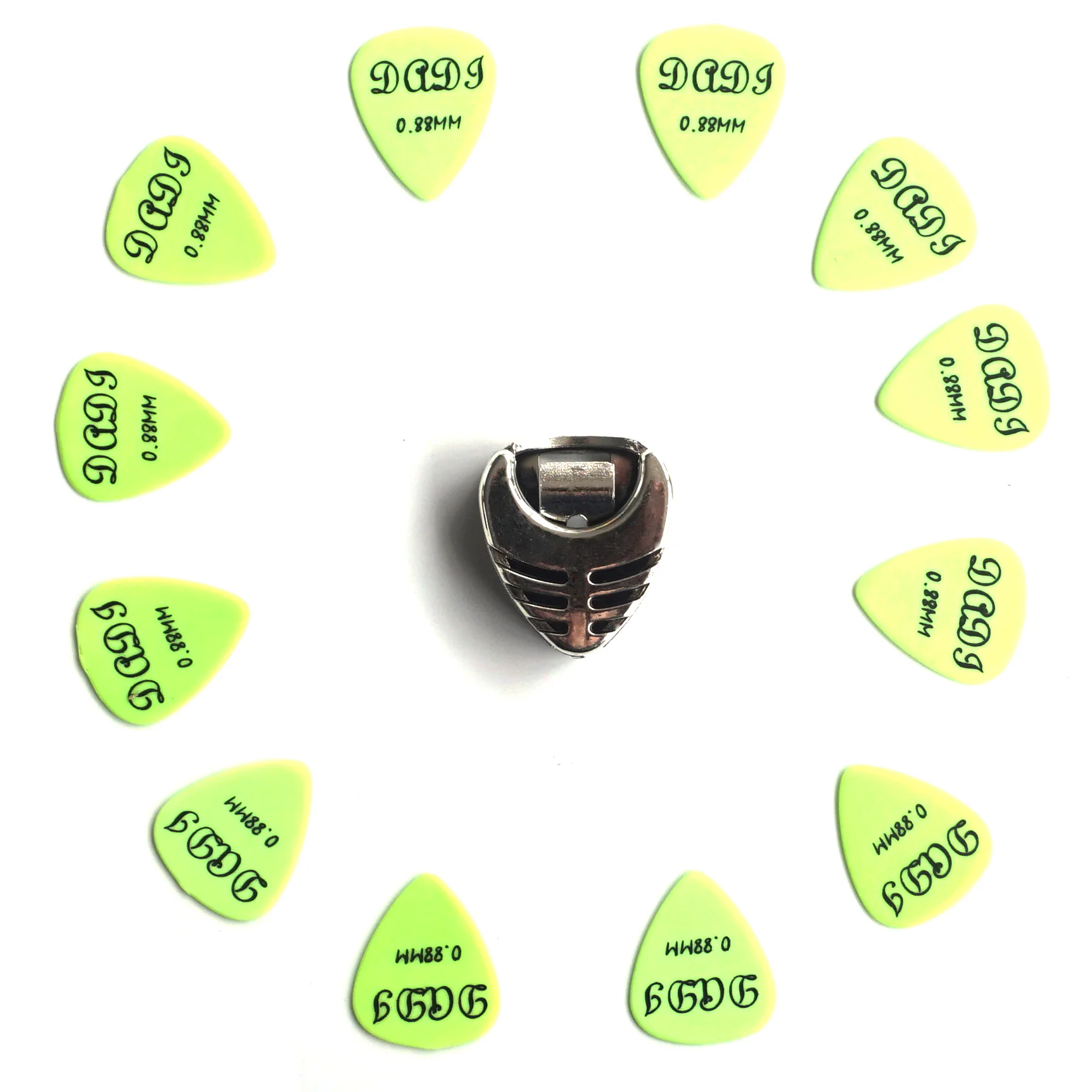 12x Matte Guitar Picks Soft Touch Extra Grip Plectrums Dadi Mixed Set Acoustic Electric with Pick Holder - Choice of Gauge | Guitar Anatomy