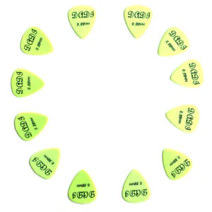 12x Matte Guitar Picks Soft Touch Extra Grip Plectrums Dadi Mixed Set Acoustic Electric - Choice of Gauge | Guitar Anatomy