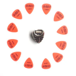 12x Matte Guitar Picks Soft Touch Extra Grip Plectrums Dadi Mixed Set Acoustic Electric with Pick Holder - Choice of Gauge | Guitar Anatomy
