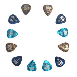 12x Pearloid Guitar Picks Plectrums Dadi Acoustic Electric - Choice of Gauge | Guitar Anatomy