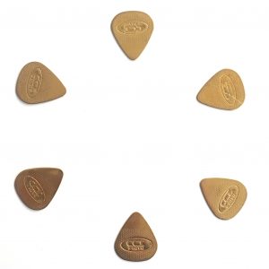 6x Extra Grip Bronze Metal Guitar Picks Plectrums Dadi Acoustic Electric - 0.84mm | Guitar Anatomy