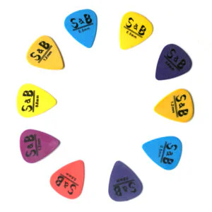 10x Matte Guitar Picks Soft Touch Extra Grip Plectrums S&B Mixed Set Acoustic Electric | Guitar Anatomy