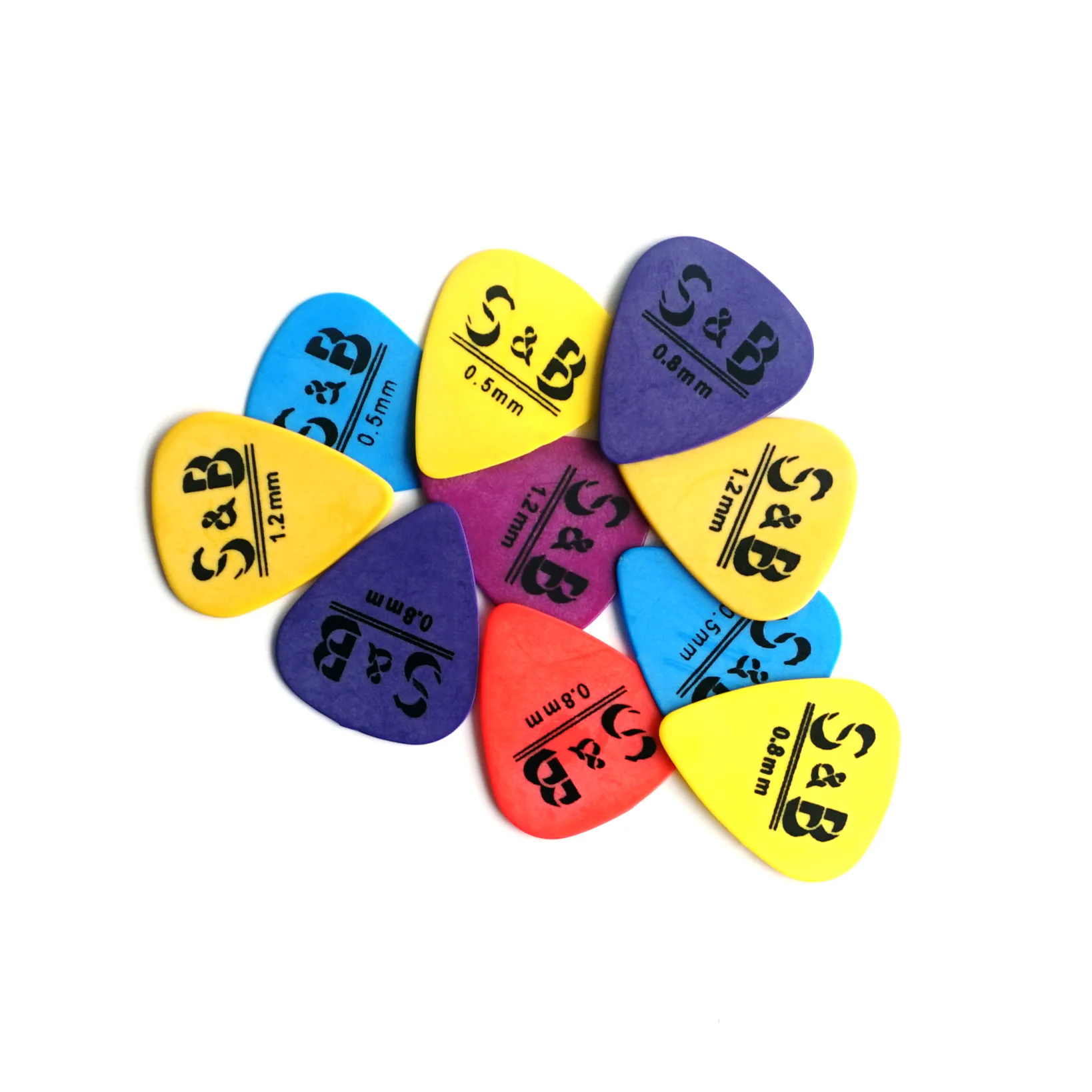 10x Matte Guitar Picks Soft Touch Extra Grip Plectrums S&B Mixed Set Acoustic Electric with Pick Holder | Guitar Anatomy