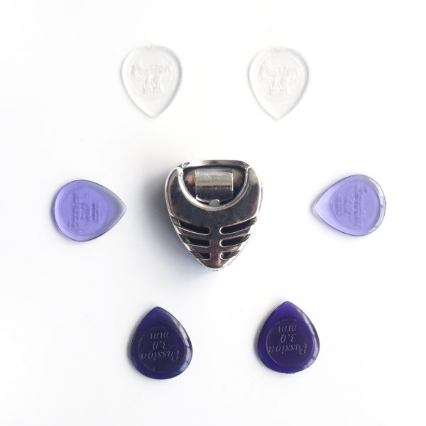 6x Small Stubby Guitar Picks Plectrums Dadi Lexan Acoustic Electric with Pick Holder - Choice of Gauge | Guitar Anatomy