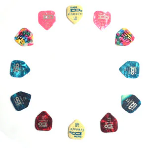12x Pentagon Guitar Picks Plectrums Dadi Acoustic Electric - Choice of Gauge | Guitar Anatomy
