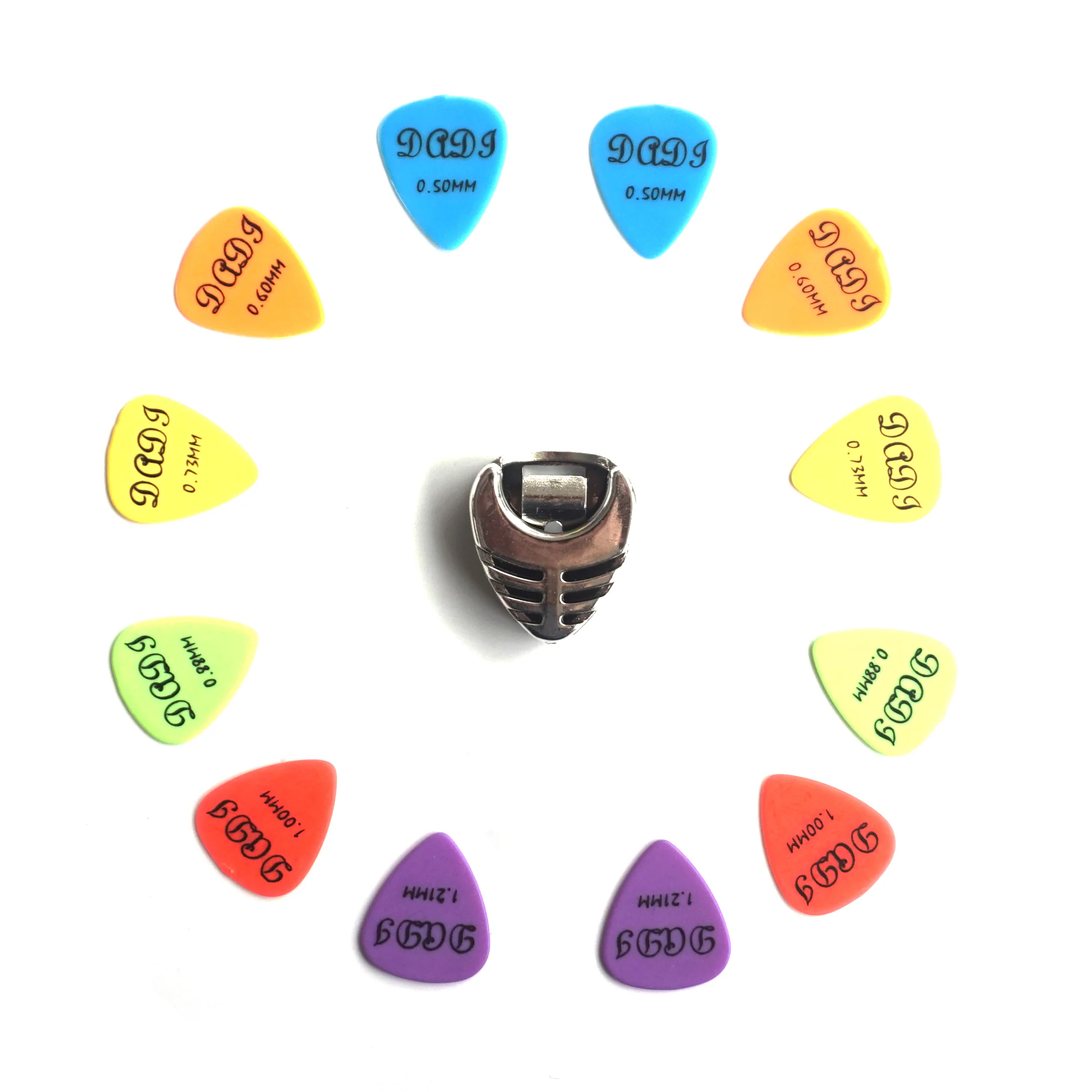 12x Matte Guitar Picks Soft Touch Extra Grip Plectrums Dadi Mixed Set Acoustic Electric with Pick Holder - Choice of Gauge | Guitar Anatomy
