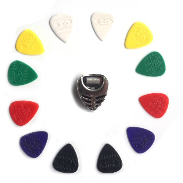 12x Ultra Grip Guitar Picks Plectrums Dadi Mixed Set Acoustic Electric with Pick Holder | Guitar Anatomy
