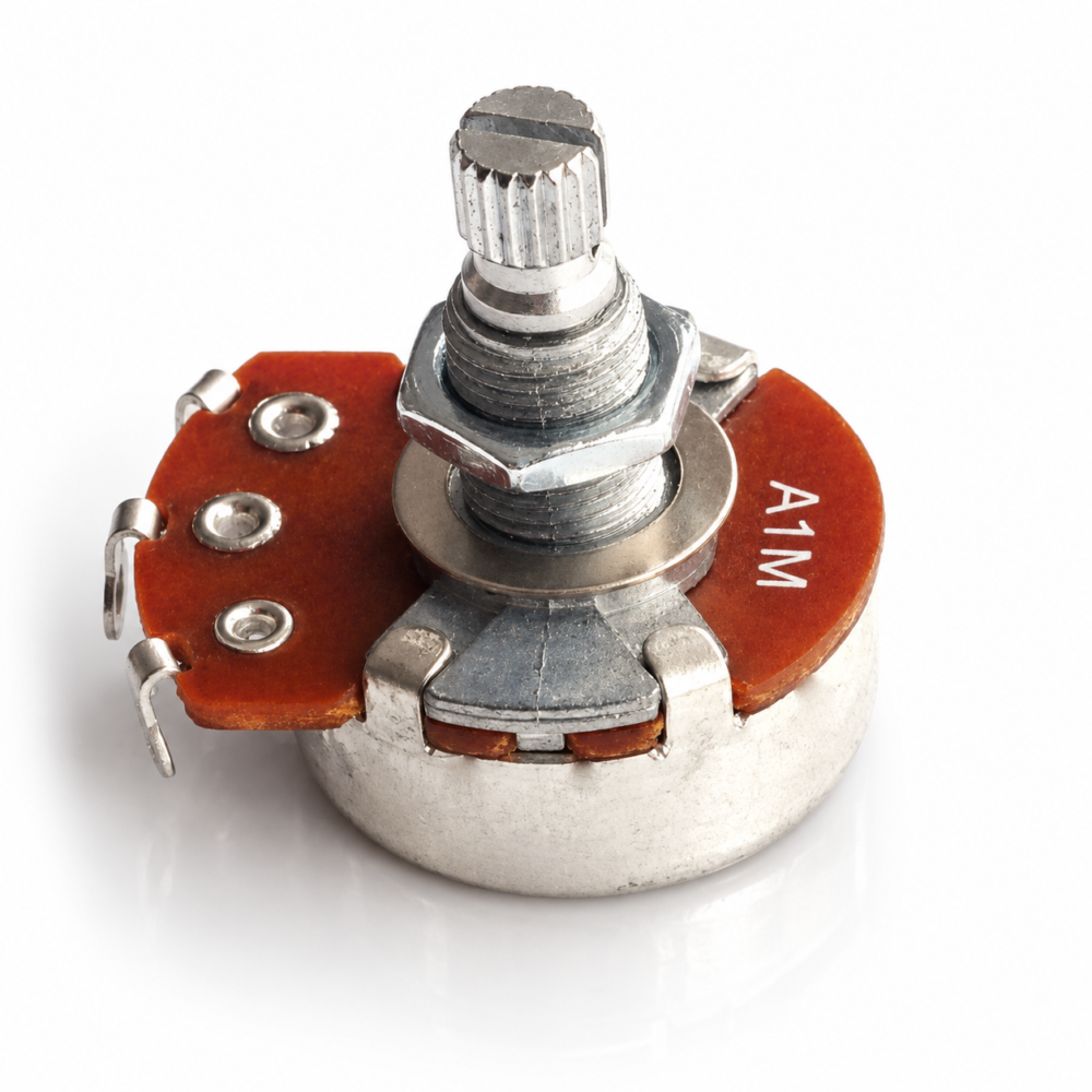 Alpha Guitar Pots – Full Size Potentiometer Vol / Tone 250k 500k A or B Linear/logarithmic