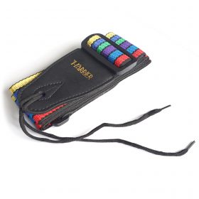 Harrier Guitar Strap – Black Coloured Stripe