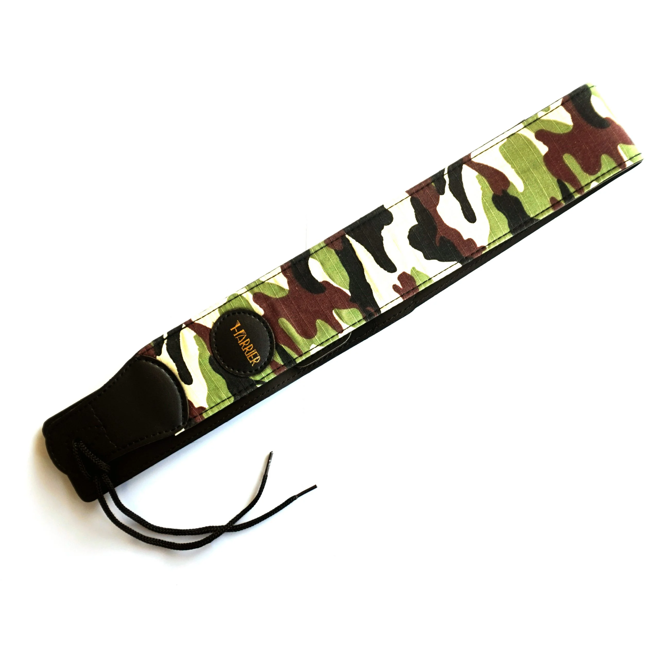 Harrier Guitar Strap – Camo Vegan Leather Padded | Guitar Anatomy