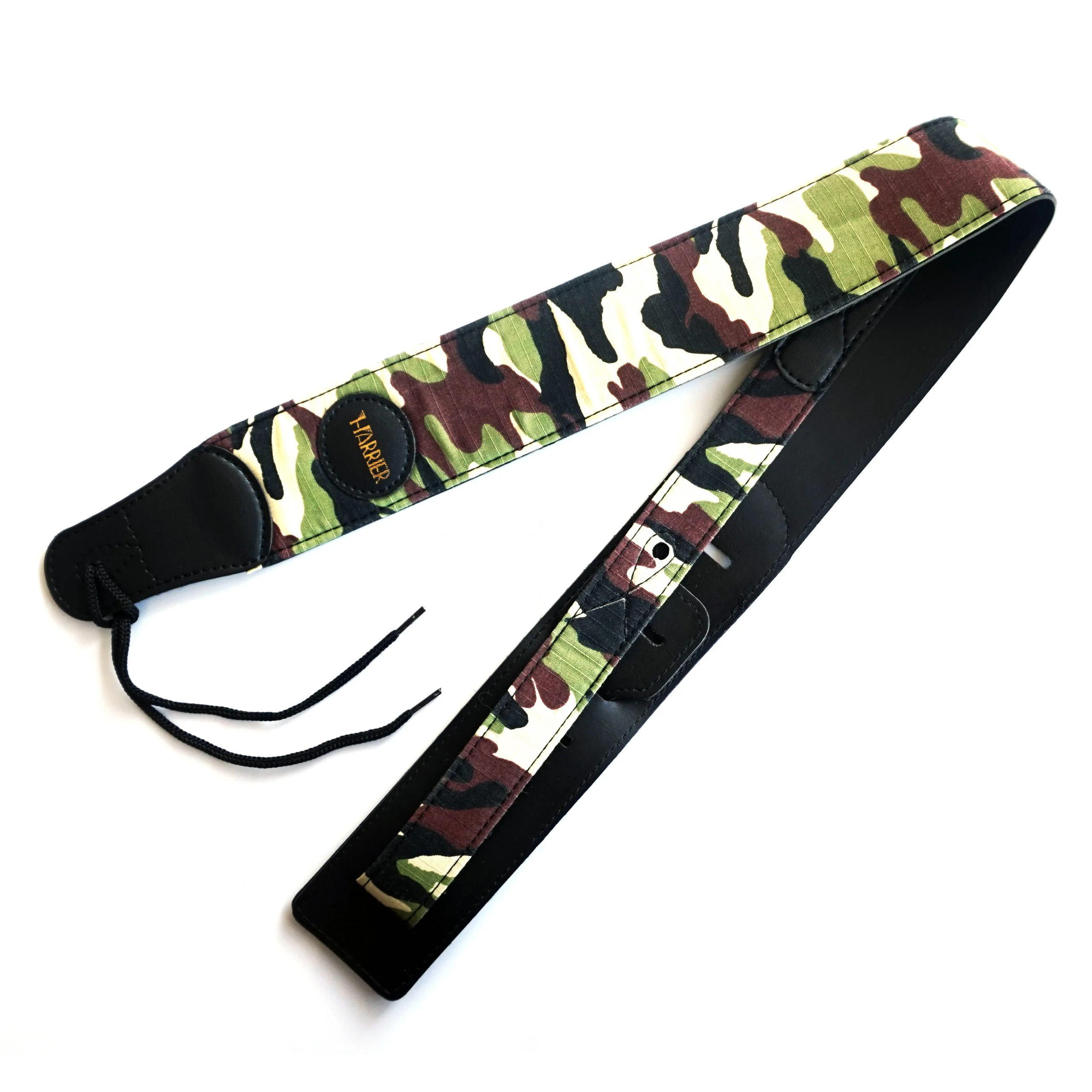 Harrier Guitar Strap – Camo Vegan Leather Padded | Guitar Anatomy
