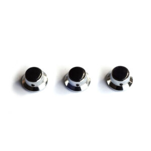 Stratocaster Control Knobs Metal Black Pearl - Chrome, Gold | Guitar Anatomy