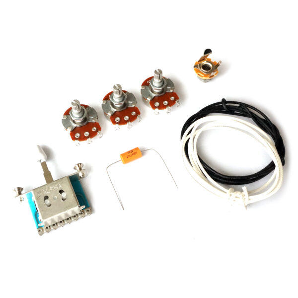 Wiring Kit – Standard Stratocaster Upgrade Electrics with Alpha Pots / Switch | Guitar Anatomy