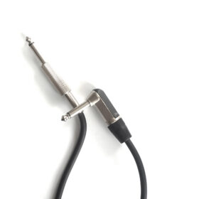 Jack Lead 5m Electric Guitar Amp Cable Right Angle 90 degrees 6.35mm