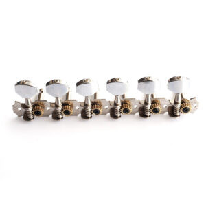 Guitar Anatomy 6 In Line Strip Tuners Vintage Open Gear Machine Heads | Guitar Anatomy