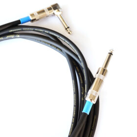 Premium Jack Lead 5m Electric Guitar Amp Cable Right Angle 90 degrees 6.35mm