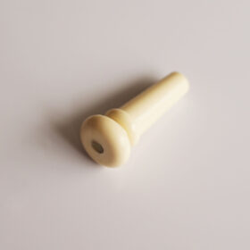 Cream Acoustic Guitar End Pin Strap Button with Abalone Inlay