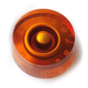 Left Handed Speed Control Knobs – Amber | Guitar Anatomy