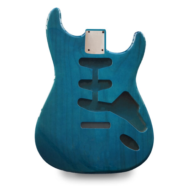 Stratocaster Guitar Body SSS - Transparent Blue - 2 Piece American Alder | Guitar Anatomy