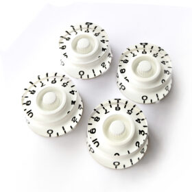 Speed Control Knobs – Volume Tone for Gibson & Epiphone Les Paul – White