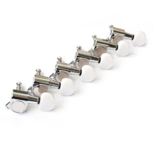 Guitar Anatomy Tuners for Stratocaster and Telecaster Guitars – Chrome with Pearl GA05 Machine Heads