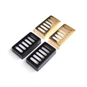 Humbucker Pickup Covers Toaster Style – 50mm, 52mm – Black or Gold