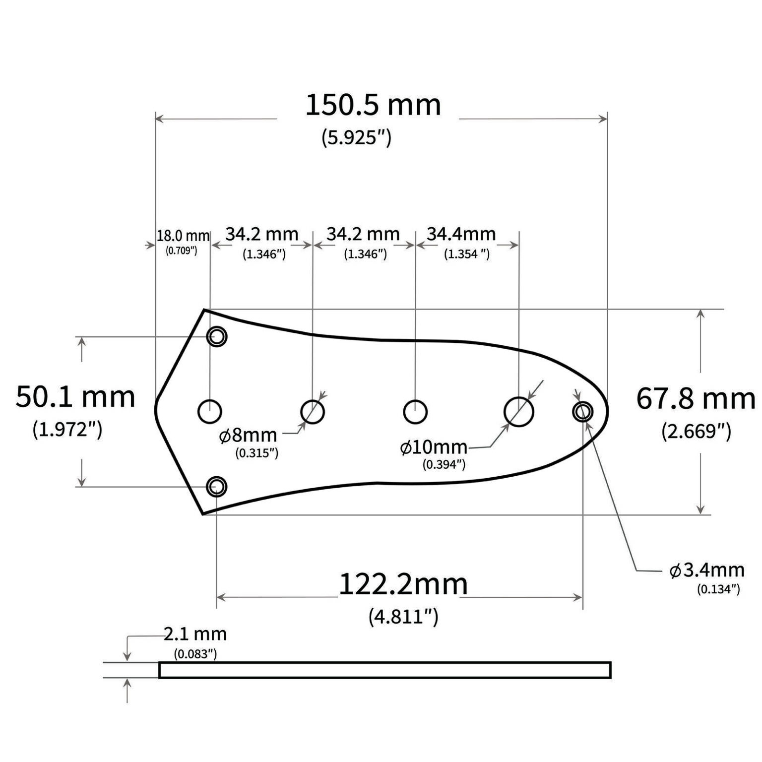 Jazz Bass Control Plate – Chrome Black Gold | Guitar Anatomy