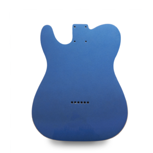 Metallic Lake Placid Blue with Binding Telecaster Guitar Body by Guitar Anatomy