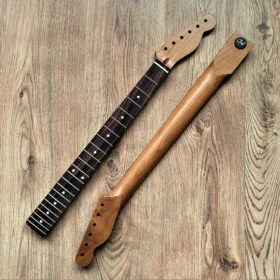 *Clearance* Telecaster Compatible Roasted Maple and Rosewood Pro Guitar Neck Satin 22 Fret