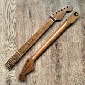 Stratocaster Compatible Roasted Maple Pro Guitar Neck 22 Fret