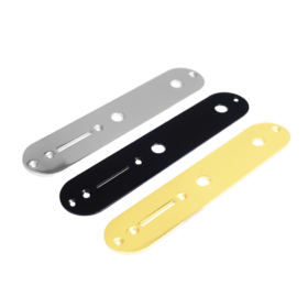 Telecaster Control Plate - Chrome Black Gold