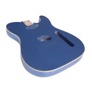 Metallic Lake Placid Blue with Binding Telecaster Guitar Body by Guitar Anatomy