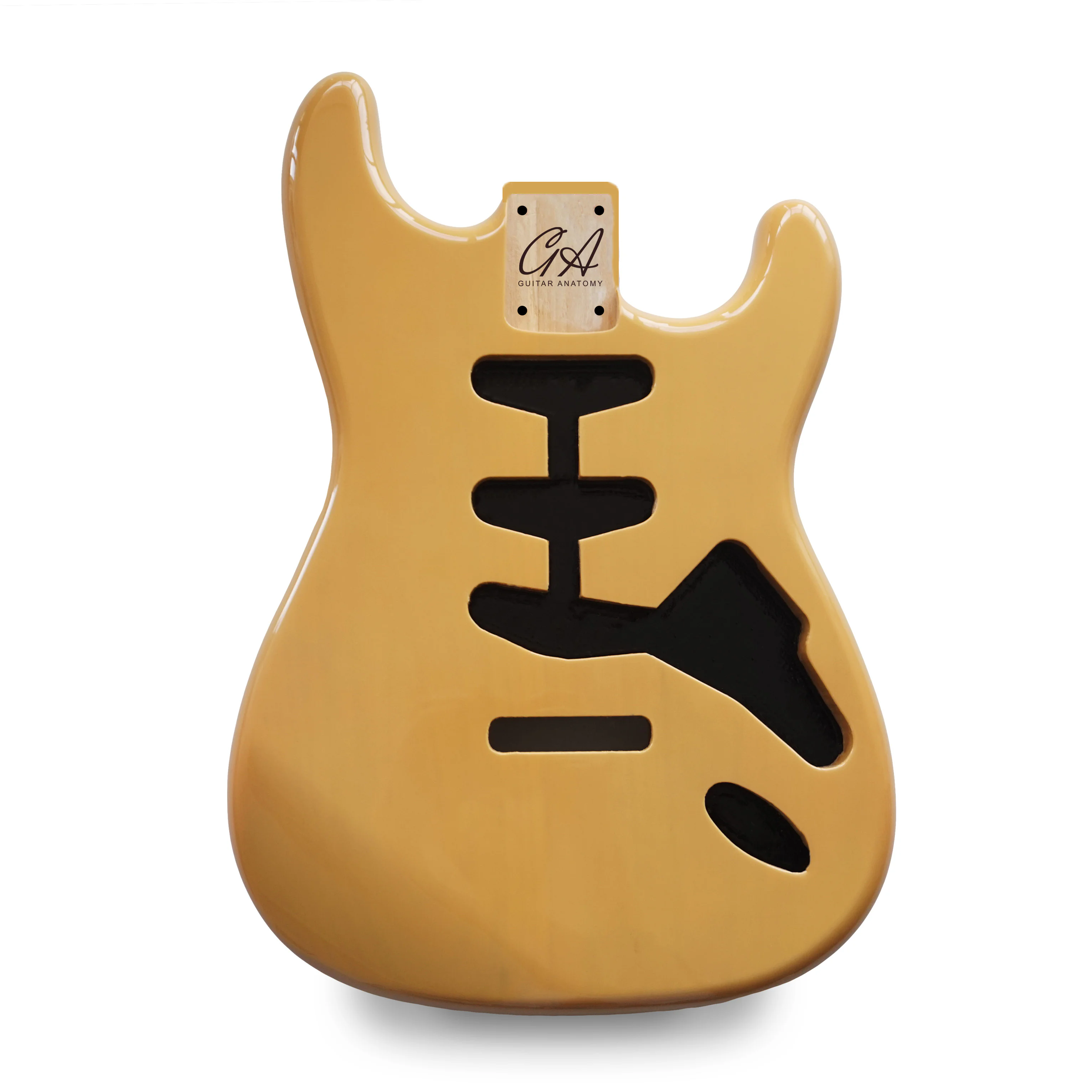 Stratocaster Compatible Guitar Body SSS - Translucent Butterscotch Blonde - American Alder