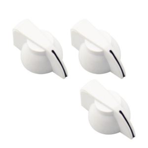 Chicken Head Knobs for Guitars or Amps - White | Guitar Anatomy