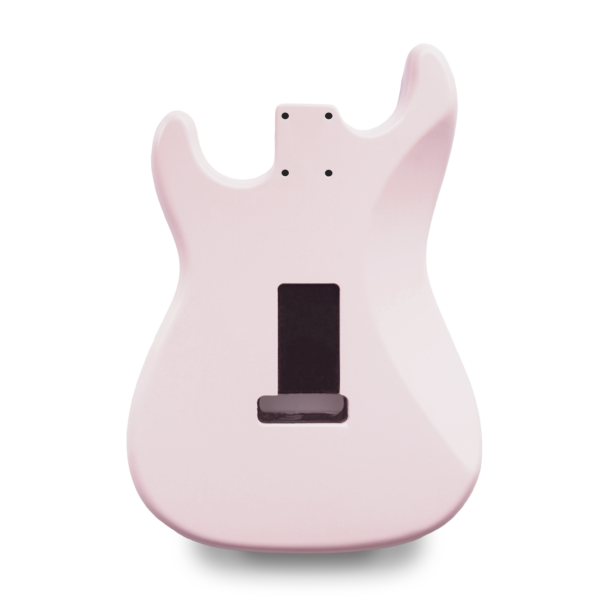 Stratocaster Guitar Body SSS - Shell Pink Vintage Nitro Satin - 2 Piece American Alder | Guitar Anatomy