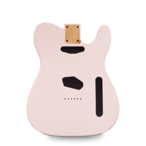Telecaster Guitar Body - Shell Pink Nitro Satin- 2 Piece American Alder | Guitar Anatomy