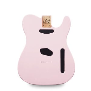 Telecaster Guitar Body - Shell Pink Nitro Satin - 2 Piece American Alder
