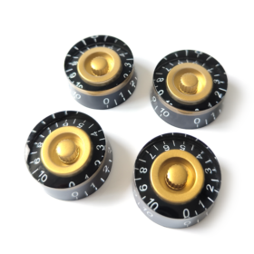 Speed Control Knobs – Volume Tone for Gibson & Epiphone Les Paul – Black Gold