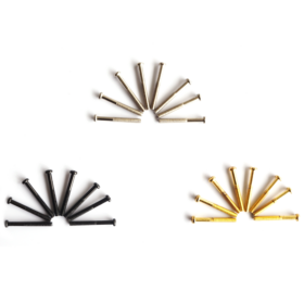 Humbucker Pickup Screws 2, 4, 8, or 20 - Chrome Black Gold