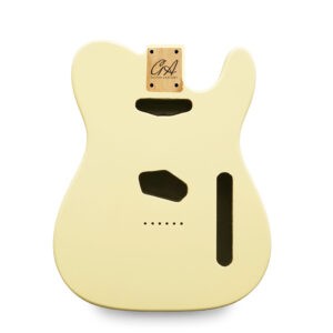 Telecaster Guitar Body - Vintage Cream Nitro Satin - 2 Piece American Alder