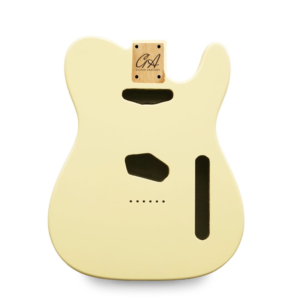 Telecaster Guitar Body - Vintage Cream Nitro Satin - 2 Piece American Alder