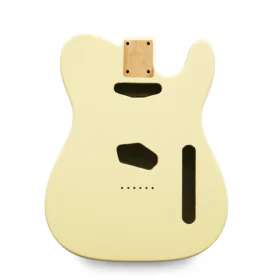 Telecaster Guitar Body - Vintage Cream - 2 Piece American Alder | Guitar Anatomy