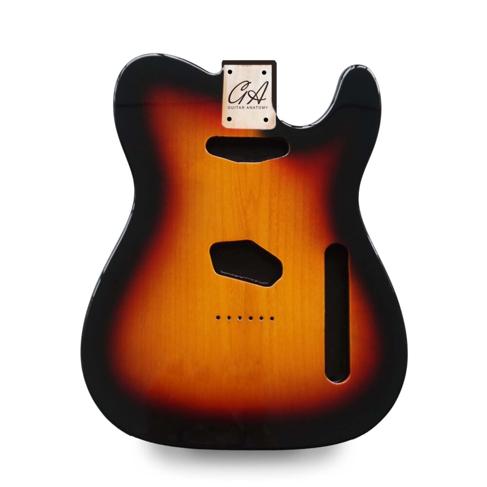 Telecaster Guitar Body - Sunburst - 2 Piece American Alder